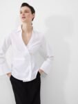 Isabelle Poplin Aysmmetric Shirt220.00
