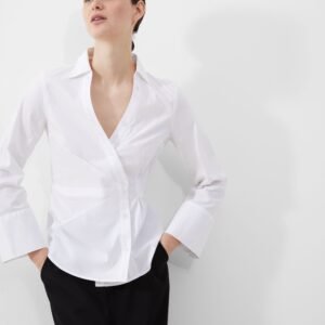 Isabelle Poplin Aysmmetric Shirt220.00