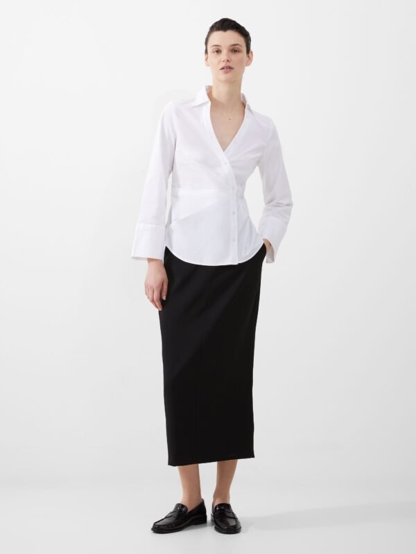 Isabelle Poplin Aysmmetric Shirt220.00